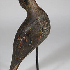 Antique New England Hollow Body Shorebird with Carved Wings