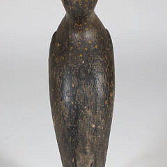 Antique New England Hollow Body Shorebird with Carved Wings
