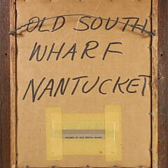 Vintage Nantucket Etching “Sunset at Old South Wharf”