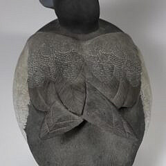 Jean Charles Berruet Carved Duck Decoy, circa 1979