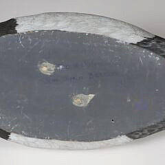 Jean Charles Berruet Carved Duck Decoy, circa 1979