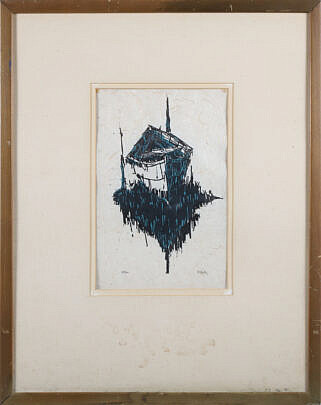 Roy Bailey Woodcut "Dory"