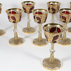 19-1962 Set of Eight Bohemian Goblets A_IMG_0212 2