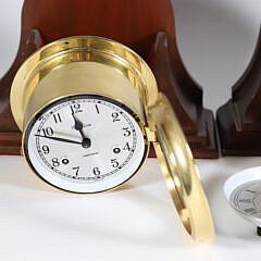 Vintage Chelsea Ship’s Bell Key Wound Clock and Other