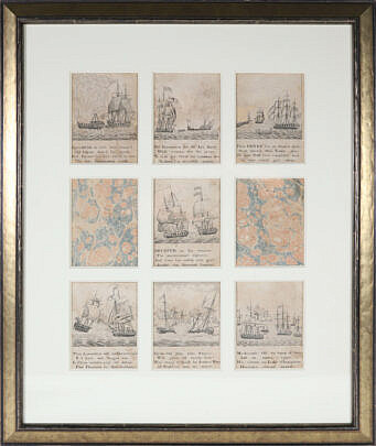 Framed Ship Vignettes - Seven in Total