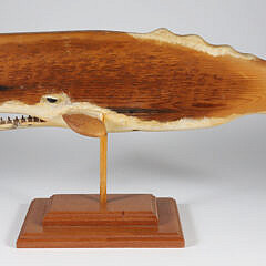Nantucket Carved Full Bodied Sperm Whale "Lan O
