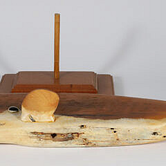 Nantucket Folk Art Full Bodied Sperm Whale “Lan O’Toole, Nantucket”