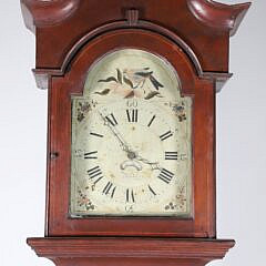 American Samuel Davies Reading Chippendale Walnut Tall Case Clock, 18th Century