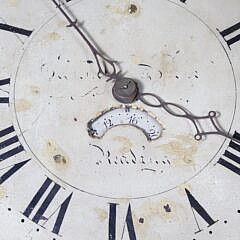 American Samuel Davies Reading Chippendale Walnut Tall Case Clock, 18th Century