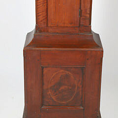 American Samuel Davies Reading Chippendale Walnut Tall Case Clock, 18th Century