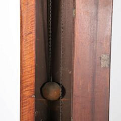 American Samuel Davies Reading Chippendale Walnut Tall Case Clock, 18th Century