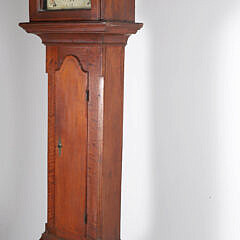 American Samuel Davies Reading Chippendale Walnut Tall Case Clock, 18th Century