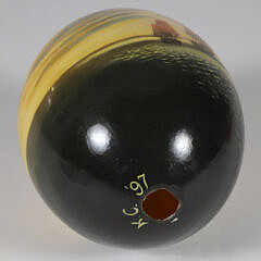 Faux Ostrich Egg Depicting an American Ship