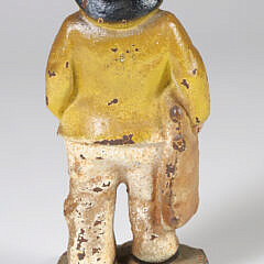 Antique Cast Iron Polychromed “Old Salt” Doorstop