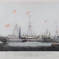 Print: “Ships of The General Steam Navigation Company Off Rotterdam”