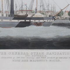 Print: “Ships of The General Steam Navigation Company Off Rotterdam”
