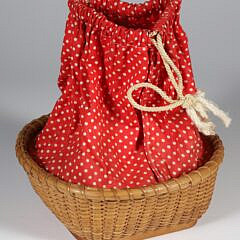 Paul and Betty Reyes Small Square Early Nantucket Basket Purse