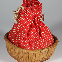 Paul and Betty Reyes Small Square Early Nantucket Basket Purse