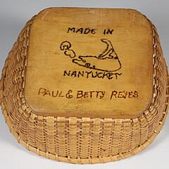 Paul and Betty Reyes Small Square Early Nantucket Basket Purse