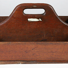 Whale Inlaid Dovetailed Wood Cutlery Tray, 19th Century