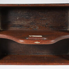 Whale Inlaid Dovetailed Wood Cutlery Tray, 19th Century