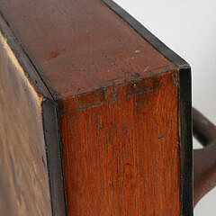 Whale Inlaid Dovetailed Wood Cutlery Tray, 19th Century
