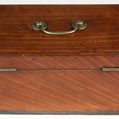 Mahogany Double Compartment Tea Caddy, early 19th Century