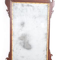 Fine George III Mahogany and Gilt Phoenix Bird Looking Glass