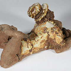 Hand Moulded Clay Sculpture of a Woman