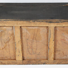 Chinese Export Leather Covered Brass Bound Camphorwood Trunk, 19th Century