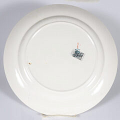 Fondeville Gray’s Pottery Nautical Staffordshire Ceramic Plate of the “Ship Caroline”