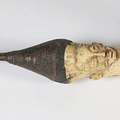Carved Bone Tribal Pipe, 19th Century