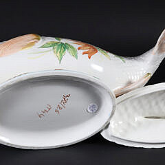 Italian Ceramic Fish Form Tureen and Cover