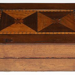Antique “Hour Glass” Inlaid Mahogany Lap Desk, 19th Century