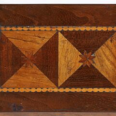 Antique “Hour Glass” Inlaid Mahogany Lap Desk, 19th Century