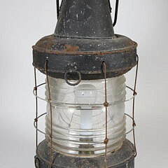 Vintage Black Painted Masthead Light