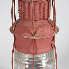 Vintage Red Painted Ship’s Light