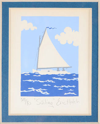 Eric Holch Miniature Sailboat Silkscreen