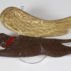 Stephen Huneck (1948-2010) Angel Winged Labrador Miniature Plaque