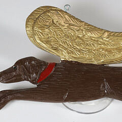 Stephen Huneck (1948-2010) Angel Winged Labrador Miniature Plaque