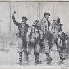 Gordon Grant (1875-1962) Lithograph “Four Sailors”