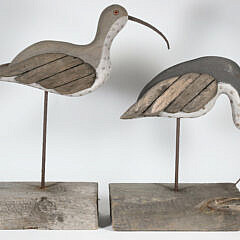 Two Vintage Curlew Sculptures