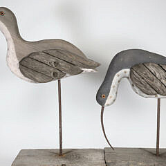 Two Vintage Curlew Sculptures