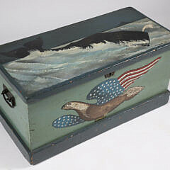 161-5450 Whale and Eagle Painted Storage Box A_IMG_6043