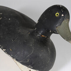 Vintage Hollow Body Black Duck Decoy