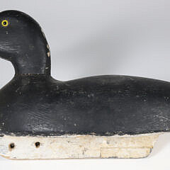 Vintage Hollow Body Black Duck Decoy