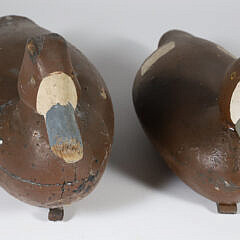 Two Hollow Body Duck Decoys