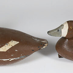 Two Hollow Body Duck Decoys