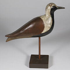 Vintage Shorebird Decoy with Glass Eyes