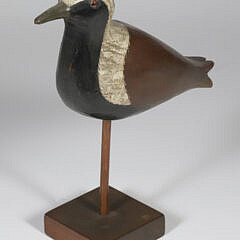 Vintage Shorebird Decoy with Glass Eyes